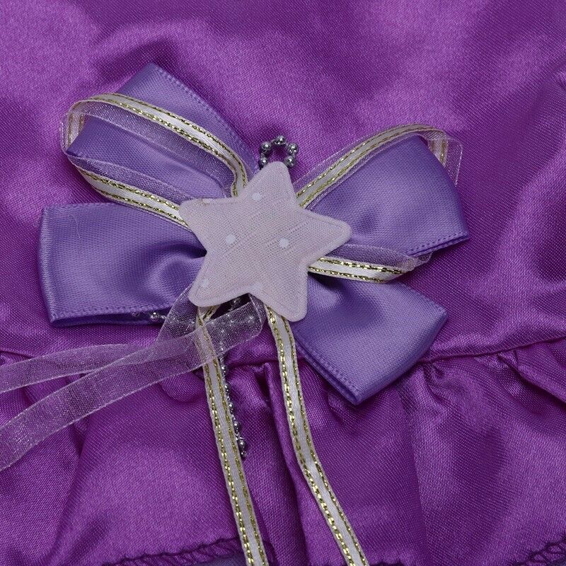 Dog Cat Bow Tutu Dress Lace Skirt Pet Dog Costume Dog Clothes (purple, XS) Y7D9