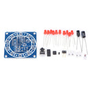 Round Electronic Lucky Rotary Suite CD4017 NE555 Self DIY LED Light Kit Parts Z