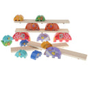 Kid Developmental Wooden Elephant Blocks Stacking Balance Game Play Activity