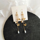 Boho Women Butterfly Tassels Pendant Ear Stud Alloy Earrings Charm Jewelry G BX