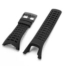 23mm Replacement Black Silicone Rubber  Strap For Suunto Ambit 1 2 3