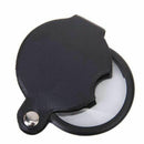 1pcs 3x-5x Handheld Folding Portable Old Man Reading Magnifier - Black P8O7