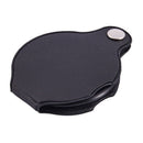 4X Round Shape Foldable Pocket Spiegel Magnifying Glass Black T9H5