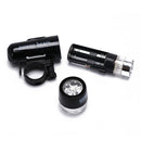 1pc 5 led power beam black front light head light torch lamp for bicycle bike JR