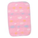 Baby Six-Layer Gauze Padding Mattress Changing Diaper Pad  Pink cloud  30x45cm