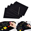 10 Sheets Magic Funny Scratch Art Painting Paper With Stick Kids Toys Drawi B2M2
