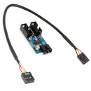 9Pin Motherboard Header To Dual 9-Pin Male Usb Extension Adapter Splitter C