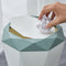 2Pcs Rubbish Garbage Bin Trash Can Swing Lid Bathroom Living Room Hotel