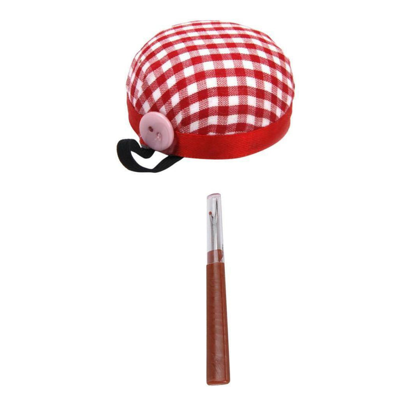 1 Piece Steel Seam Ripper + 1 Piece Pincushion for Thread Cutter Sewing Use