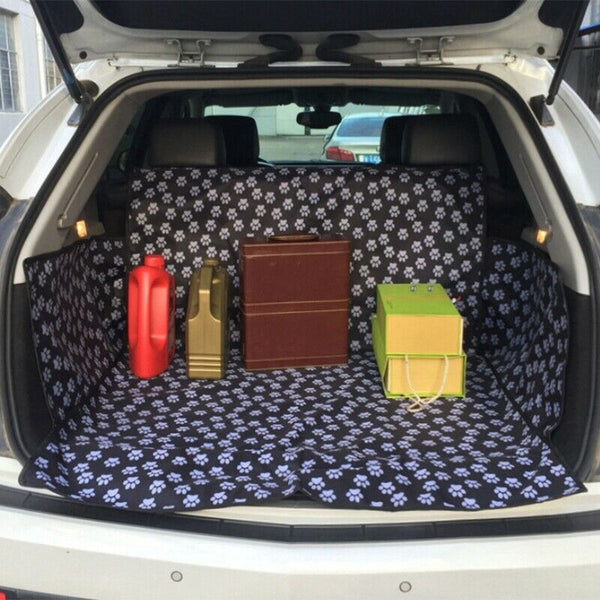 Pet Carriers Oxford Fabric Claw Pattern Car Pet Seat Cover Dog Car Back Sea