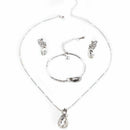 Fashion Necklace Earrings Bracelet Tears of Angels Diamond Crystal Elegant