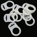 Pacifier clips set - silicone - 10 pieces - Traspatent - baby clip - dummy