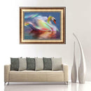 Drill Swan Lake 5D Diamond DIY Painting Home Decor Cross Craft Stitch