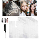 100pcs Disposable Hair Cutting Cape Gown Clear Salon Apron Cloth for Barber