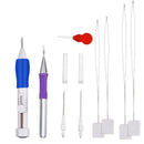 Embroidery Stitching Punch Needle Set Embroidery Pen with Plastic Box for s N6C9