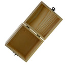 Plain Unfinished Box Square Unpainted Wooden Jewelry Box DIY Storage Chest