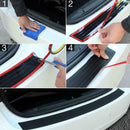 Car Rear Bumper Sill Protector Plate Rubber Cover Strip Back Door Guard OJN