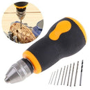 10pcs twist drill hand tool hand drill mini small hand grip carpenter's chu B3M8