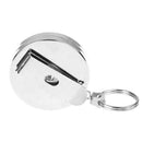 Heavy Duty Metal Chain Retractable Pull Key Ring Belt Clip Steel Id Card Ho  Gw