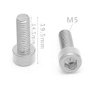1 Pair Bike Water Bottle Cage Bolts M5 Aluminium Alloy Hex Socket Tapping S P4U8