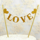 1 Set Love Flag Wedding Cake Topper for Wedding Party Cake Decoration Supplies3C