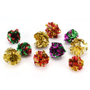 10pcs mylar crinkle balls interactive sound ball cat toys funny 3C