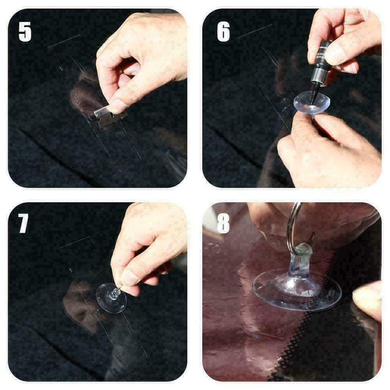 Car Windscreen Windshield Repair Tool DIY Kit Wind Glass For Chip&Crack Qua G5L7