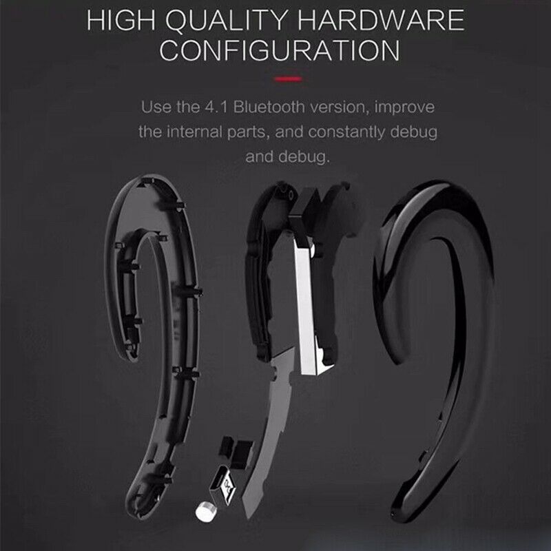 S103 Wireless Bluetooth Ear Hook Stereo Clip Earphone Headset For Smart Pho D8S7
