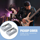 2pcs Metal Humbucker Pickup Covers Lid H-shaped LP Electric Guitar Parts