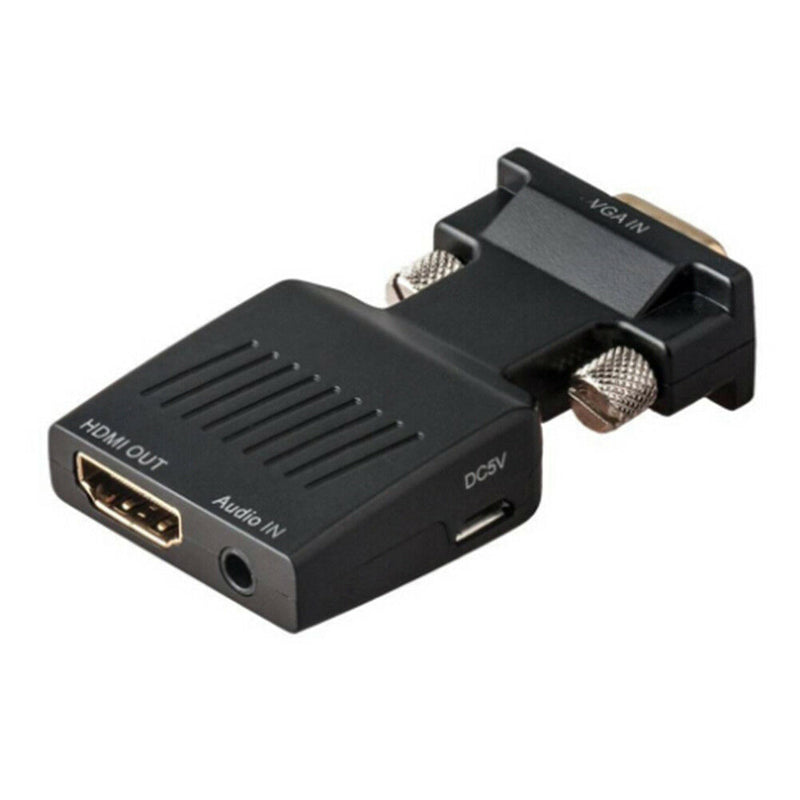 1080P VGA male to HDMI female adapter converter with USB audio cableU2 JC,a