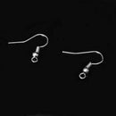 100x New Sterling Earrings Hook Coil Ear Wires DIY Jewelry Findings