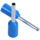 1000Pcs AWG 22 Wire Copper Crimp Insulated Pin End Ferrules Terminal blue V