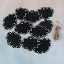 10x Mini wooden wedding blackboard chalkboard hanging message number party dec3C