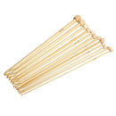 Natural Color Natural Bamboo Single Pointed Afghan Tunisian Crochet Hooks N