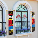 1 Pair Christmas Decoration Walnut Soldier Front Door Curtain Hanging Cloth