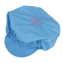Men Women Blue Point Collar Anti Static Clean Room ESD Overall Gown w Cap X