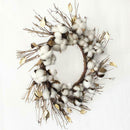 Wreath Creative Cotton Handmade Christmas Hanging Wreath Xmas Decor H5G7