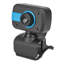 A7250B 480P HD USB Webcam Computer PC Mic Live Online LED Web Camera (Blue)