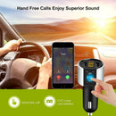 Handsfree Wireless Bluetooth4.2 Car Kit FM Transmitter Radio MP3 Player Dual USB
