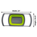 Collapsible Over the Sink Colander / Strainer, Green