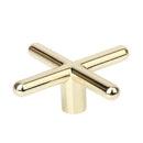Deluxe Brass Coated Metal X CROSS Bridge Head For Snooker Pool Table Cue Stick