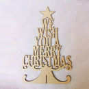 Have Yourself a Merry Little Christmas Holly Wood Plank Design Hanging Sign W9N5