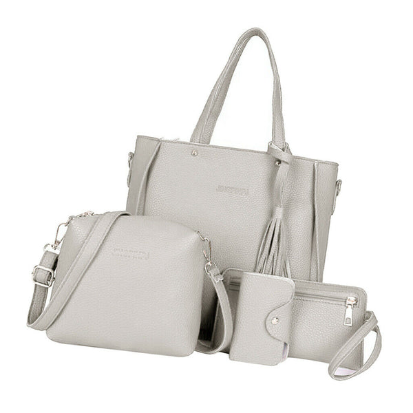 2x Four Set Leather Handbag Cross Body Crossbody Shoulder Tote Bag for Miss