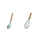 2Pieces Non Stick Cooking Utensil Set Wooden Handle Baking Kitchenware