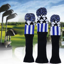 Golf 3pcs/set Knitted 1-3-5 Golf Wood Headcover For Golf Dirver/ Club Headcov BX