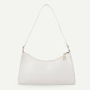 Fashion Pure Women Handbag Leather Female Small Shoulder Tote Bag (White)