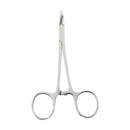 2 Pcs Dog Ear Cleaning Pliers Hair Clamp Tweezers Pet Forceps Curved Small