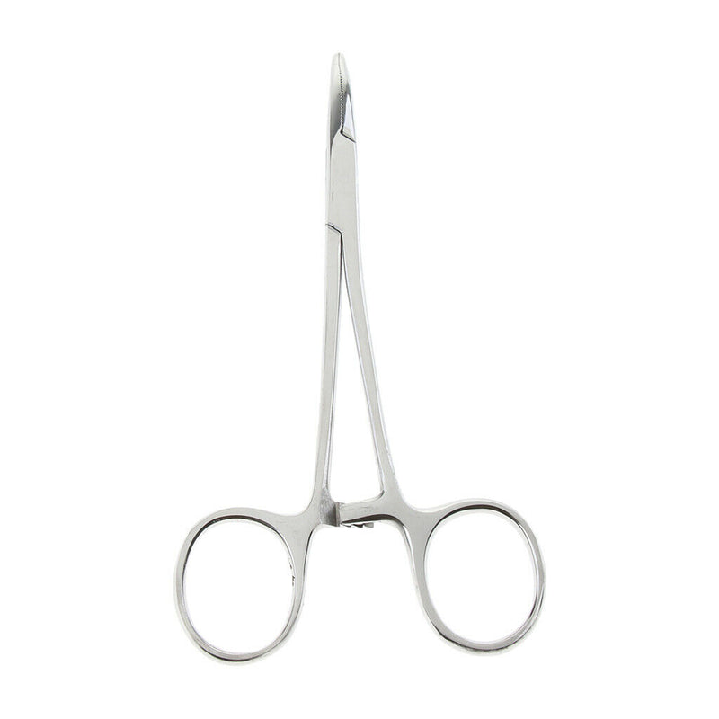 2 Pcs Dog Ear Cleaning Pliers Hair Clamp Tweezers Pet Forceps Curved Small