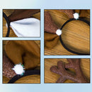Christmas Reindeer Antlers Headband Hook for Adults Kid Gift Head Accessory A