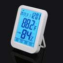 Digital LCD Touch Screen Thermometer Hygrometer Humidity Meter Weather Station